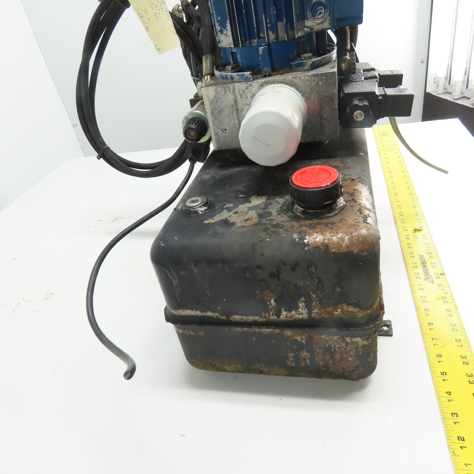 Moto Tecnica 71B4 UL 0.37kW Hydraulic Pump Power Unit 220/440V 1750RPM 3Ph 4Gal.