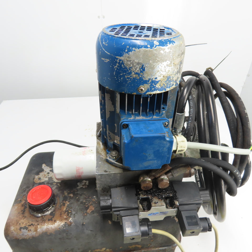 Moto Tecnica 71B4 UL 0.37kW Hydraulic Pump Power Unit 220/440V 1750RPM 3Ph 4Gal.