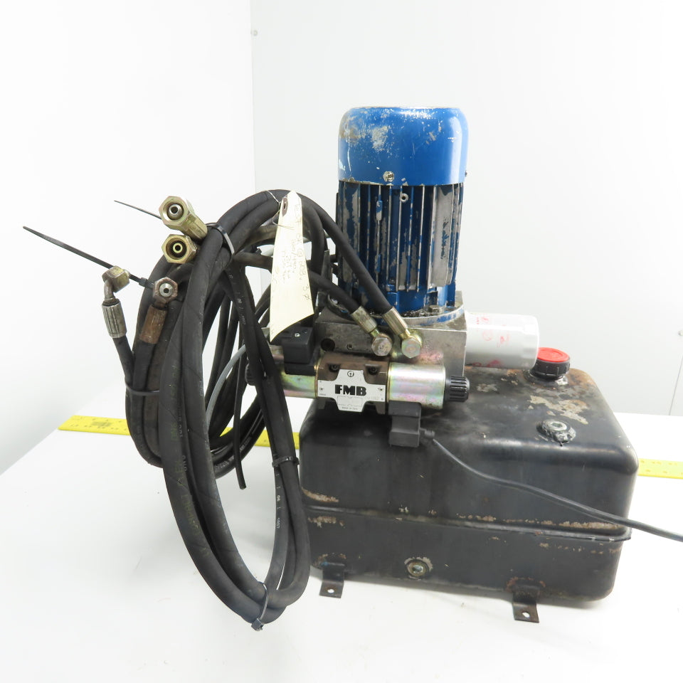 Moto Tecnica 71B4 UL 0.37kW Hydraulic Pump Power Unit 220/440V 1750RPM 3Ph 4Gal.