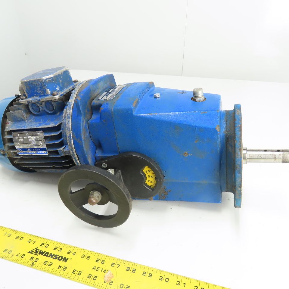Varmec Var 10/2 1.1kW Mechanical Speed Variator 20-100 RPM 3Ph 220/440V Tested