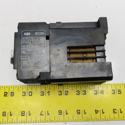 ABB BC25-40-22 Contactor 600V 25Hp 3Ph Max 24VDC Coil