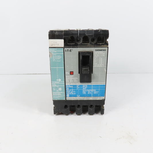 Siemens ED43B090 I-T-E Sentron ED4 90A 3-Pole Circuit Breaker 480VAC Max A01ED62