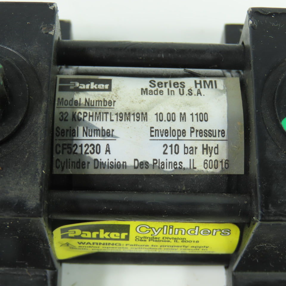 Parker 32 KCPHMITL19M19M Series HMI Hydraulic Cylinder 210 Bar Side Lug Mount