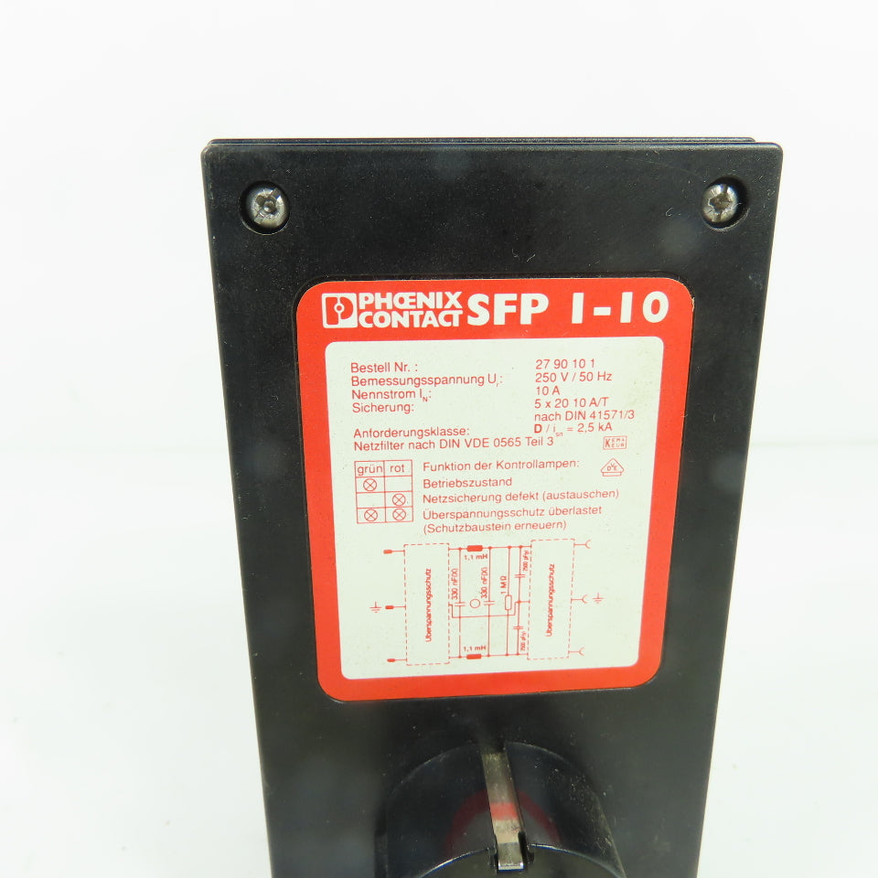 Phoenix Contact 27 90 10 1 SFP I-10 Interference Suppression Filter 250V 10A