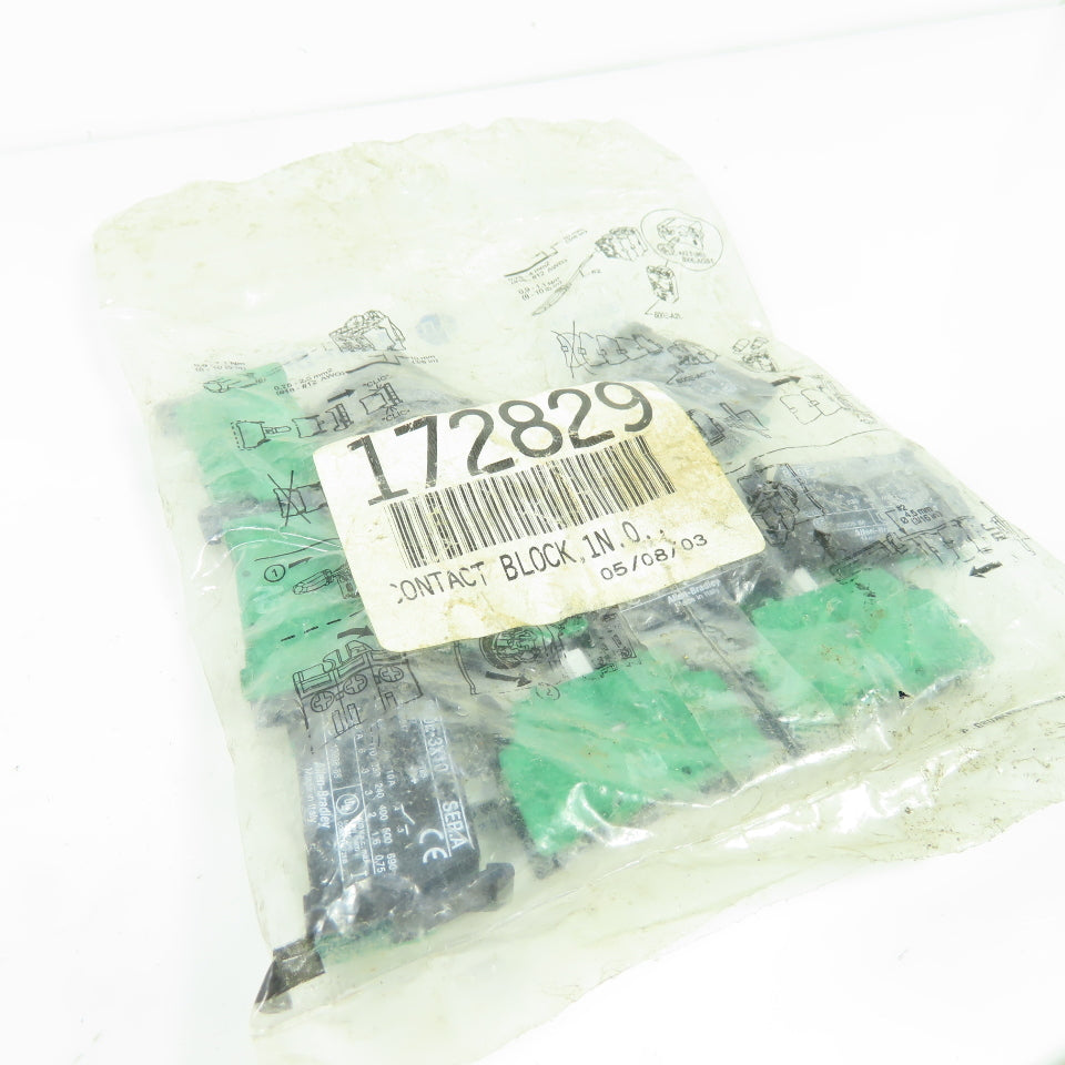 Allen-Bradley 800E-3X10 Contact Block 1 N.O. 10A 690V Ser A Lot Of 10