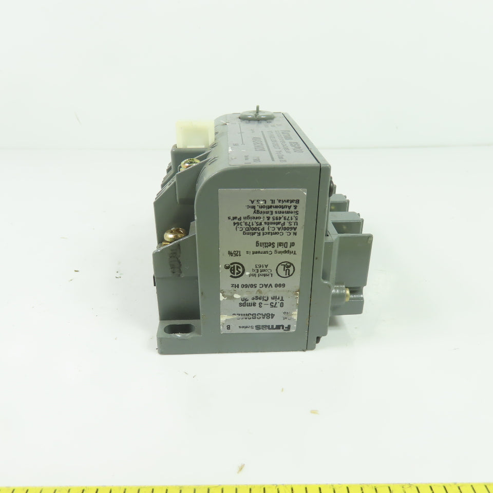 Furnas 48ASB3M20 Solid-State Overload Relay 0.75-3A 600VAC