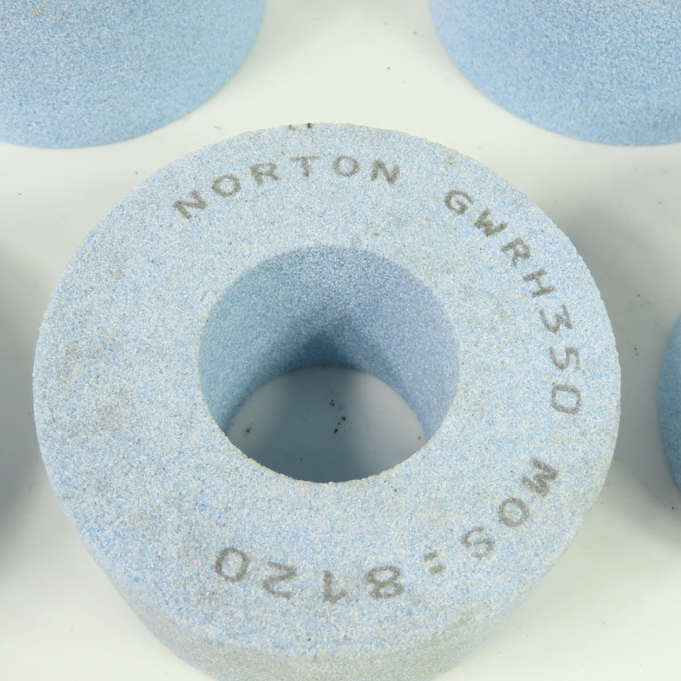 Norton GWRH350 Grinding Wheel Abrasive MOS:8120 4"OD x 2" x 1.75" Bore Lot of 5