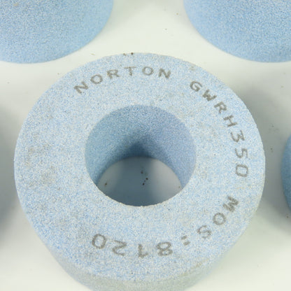 Norton GWRH350 Grinding Wheel Abrasive MOS:8120 4"OD x 2" x 1.75" Bore Lot of 5