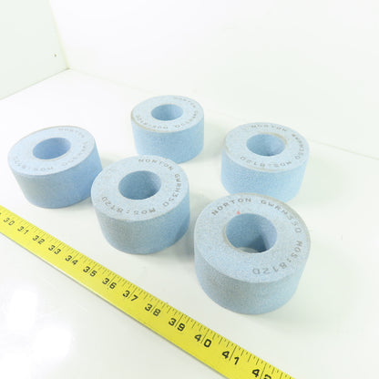 Norton GWRH350 Grinding Wheel Abrasive MOS:8120 4"OD x 2" x 1.75" Bore Lot of 5