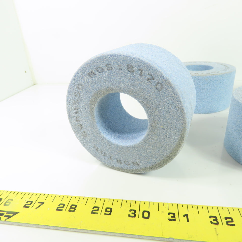 Norton GWRH350 Grinding Wheel Abrasive MOS:8120 4"OD x 2" x 1.75" Bore Lot of 5