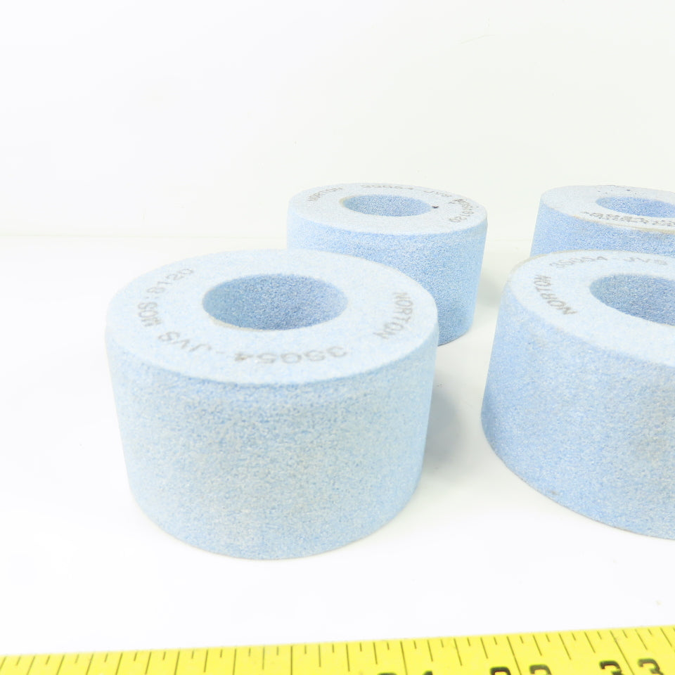 Norton 3SG54-JVS Grinding Wheel Abrasive 8120 4"OD x 2-1/4" x 1.75" Bore Lot/5
