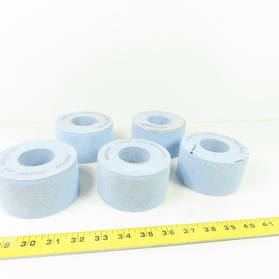 Norton 3SG54-JVS Grinding Wheel Abrasive 8120 4"OD x 2-1/4" x 1.75" Bore Lot/5