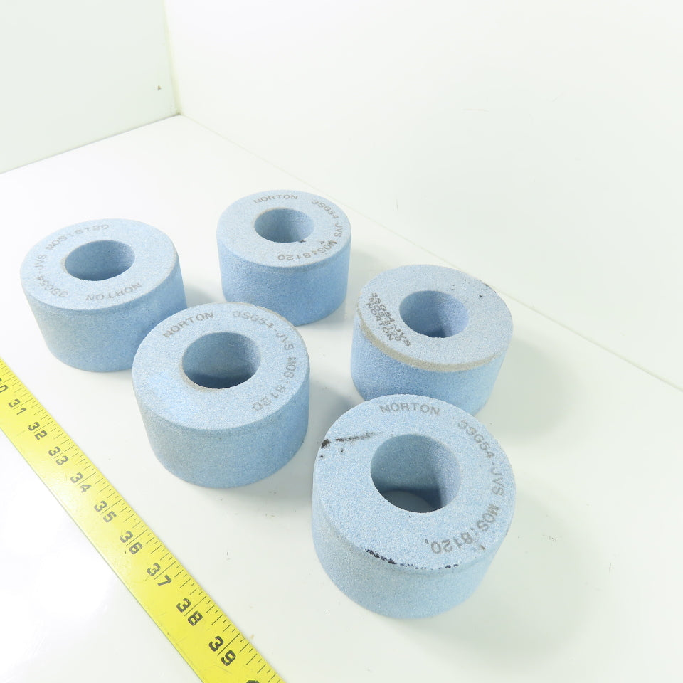 Norton 3SG54-JVS Grinding Wheel Abrasive 8120 4"OD x 2-1/4" x 1.75" Bore Lot/5
