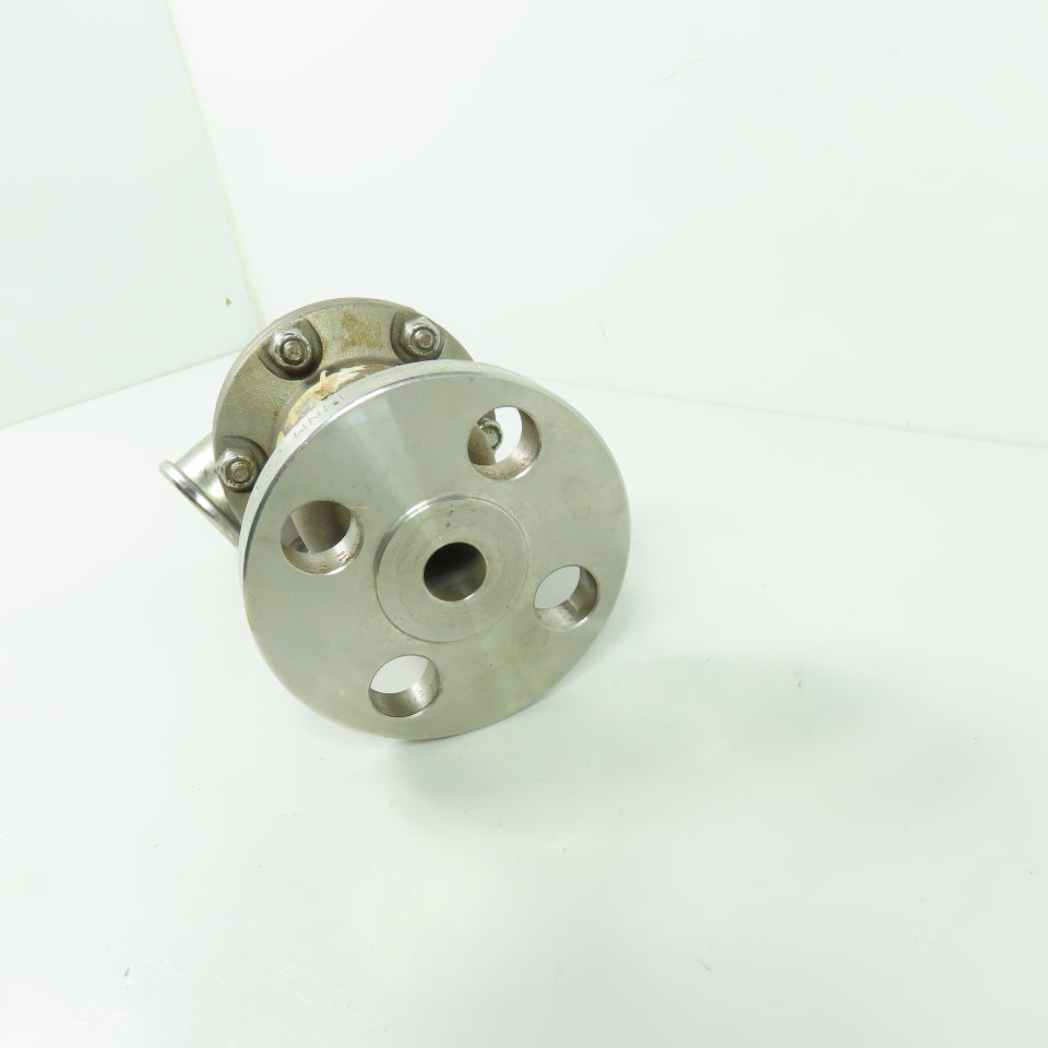 Blacoh Stainless Steel Pulsation Dampener with Gauge 1/2" Flange