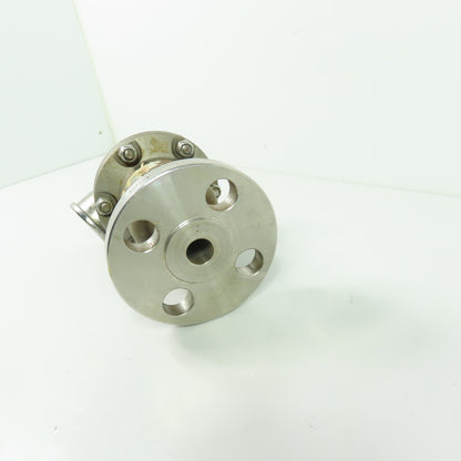 Blacoh Stainless Steel Pulsation Dampener with Gauge 1/2" Flange