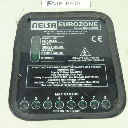 Nelsa NEZ 4000/SM2 Eurozone Pressure Sensitive Safety Mat System Control Unit24V