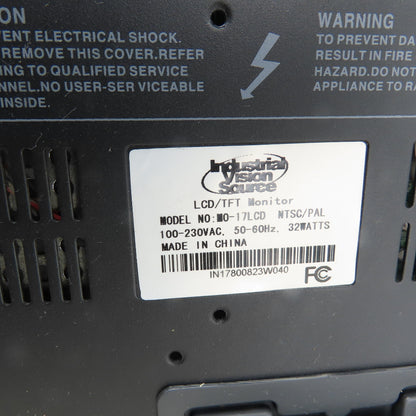 IVT Industrial Vision Source MO-17LCD 17" LCD/TFT Industrial Monitor 100-230VAC