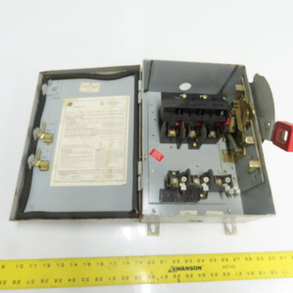 General Electric TH3361J 30A 3-Pole Fusible Safety Disconnect Switch 600VAC