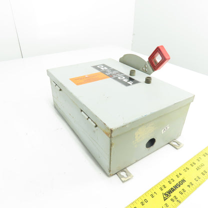 General Electric TH3361J 30A 3-Pole Fusible Safety Disconnect Switch 600VAC