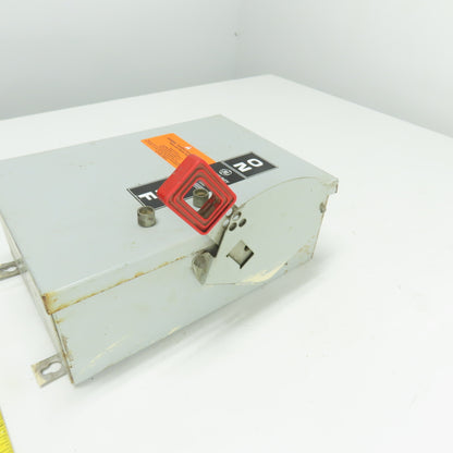 General Electric TH3361J 30A 3-Pole Fusible Safety Disconnect Switch 600VAC