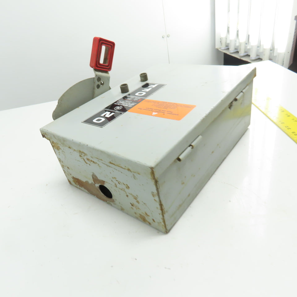 General Electric TH3361J 30A 3-Pole Fusible Safety Disconnect Switch 600VAC