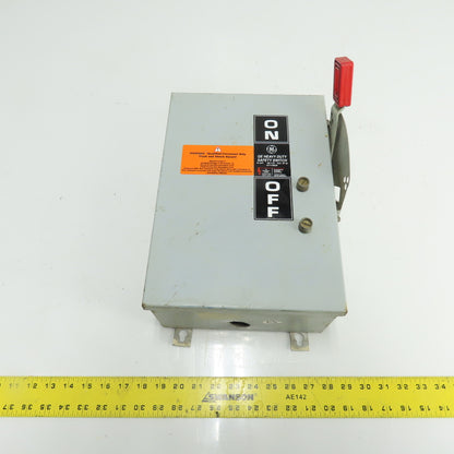 General Electric TH3361J 30A 3-Pole Fusible Safety Disconnect Switch 600VAC