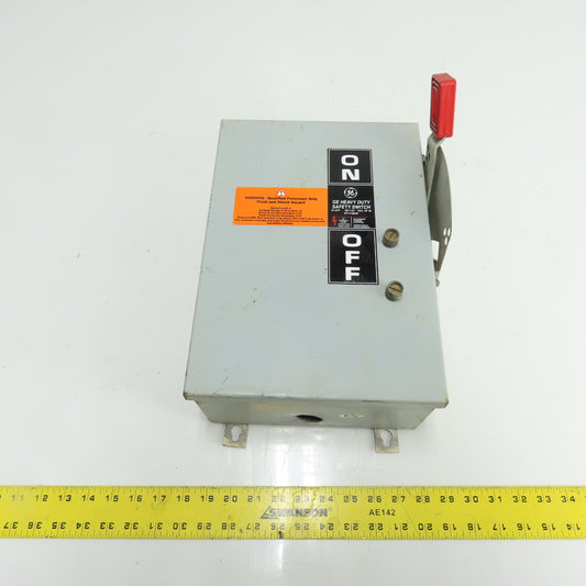 General Electric TH3361J 30A 3-Pole Fusible Safety Disconnect Switch 600VAC