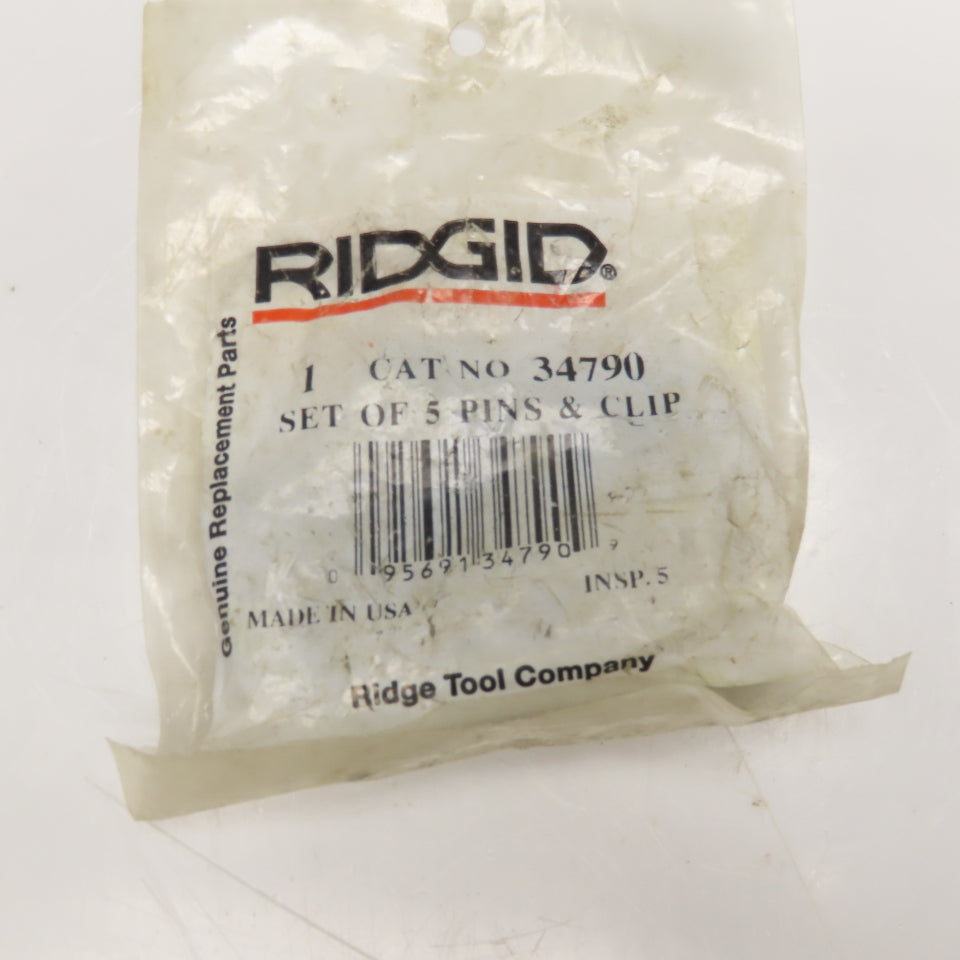 Ridgid 34790 Pipe Cutter Pin And Clip Set Of 5
