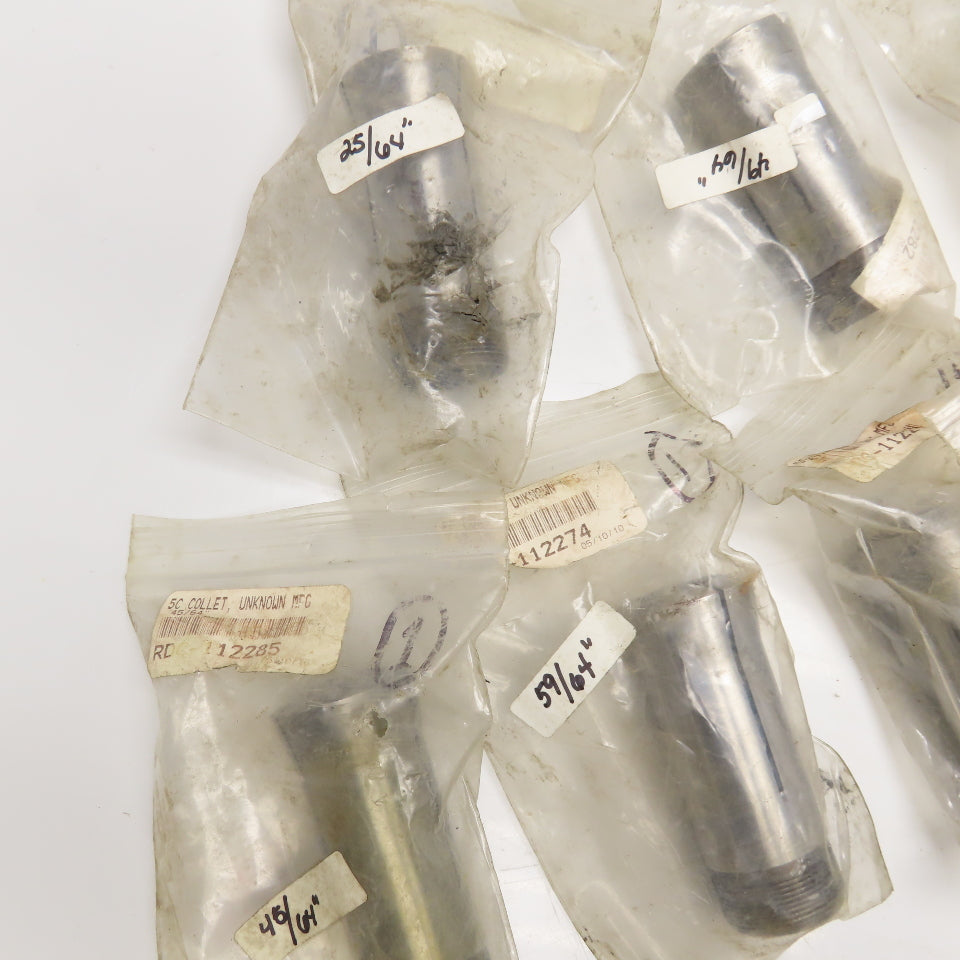 Misc. Lot 5C Collet 7/64-63/64" Incomplete Set Lot Of 14
