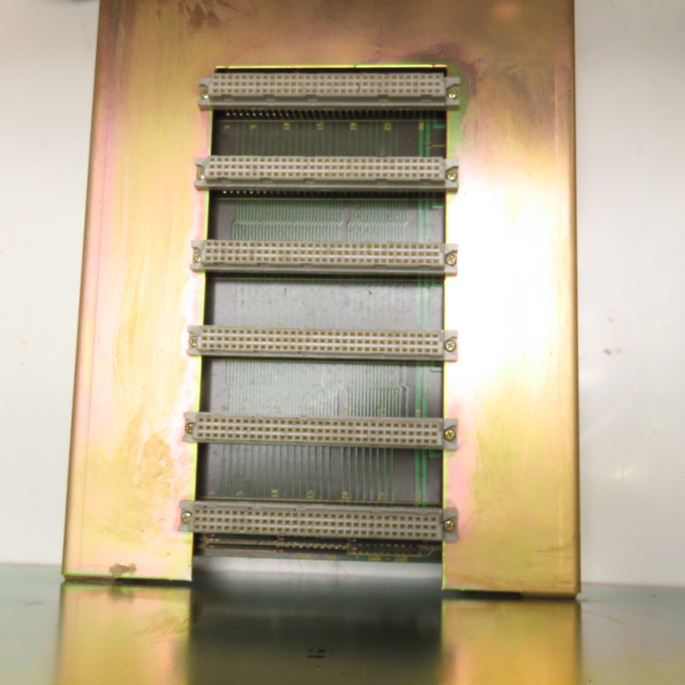 Fuji VT-1000-2 Vistac 6 Slot Card PLC Rack Chassis & Power Card F7706110(3)A