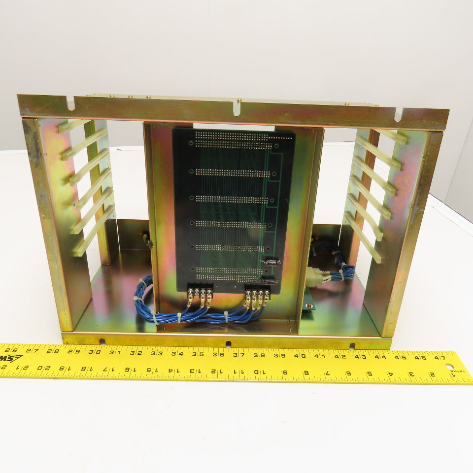 Fuji VT-1000-2 Vistac 6 Slot Card PLC Rack Chassis & Power Card F7706110(3)A