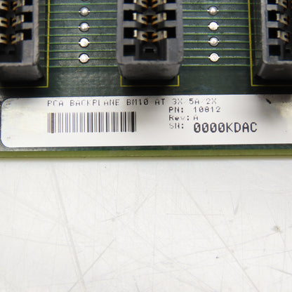 Texas Microsystems BM10-AT 10812 PCA Backplane 10 Pos. Slot Rack Card Chassis