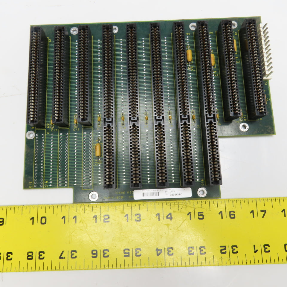 Texas Microsystems BM10-AT 10812 PCA Backplane 10 Pos. Slot Rack Card Chassis