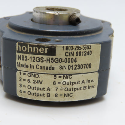 Hohner IN85-12GS-H5G0-0004 Rotary Encoder 12mm Bore