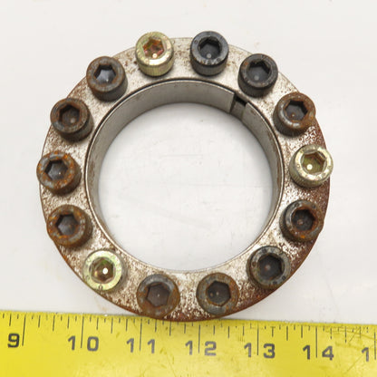 Climax C200E-312 Double Taper Keyless Locking Collar 3-1/8" Shaft Rusty