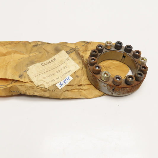 Climax C200E-312 Double Taper Keyless Locking Collar 3-1/8" Shaft Rusty