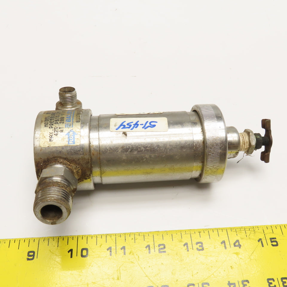 Balston 31S6 1/2" NPT Stainless Steel Sampling Filter Housing 425PSI
