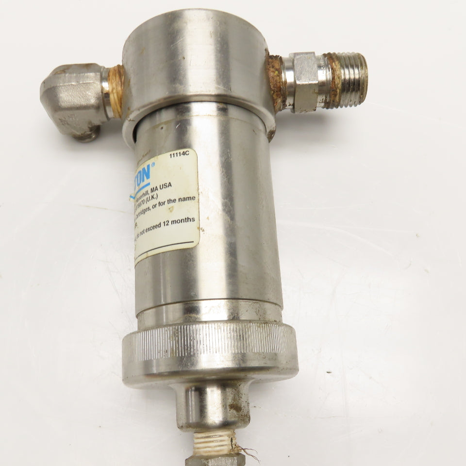 Balston 31S6 1/2" NPT Stainless Steel Sampling Filter Housing 425PSI