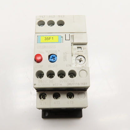 Siemens 3RU1116-1KB1 600VAC Overload Relay 9-12A Trip