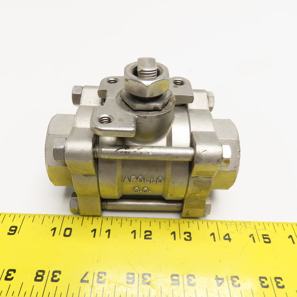 Apollo 1" Socket Weld Stainless Steel Ball Valve Needs Handle 1500 WOG