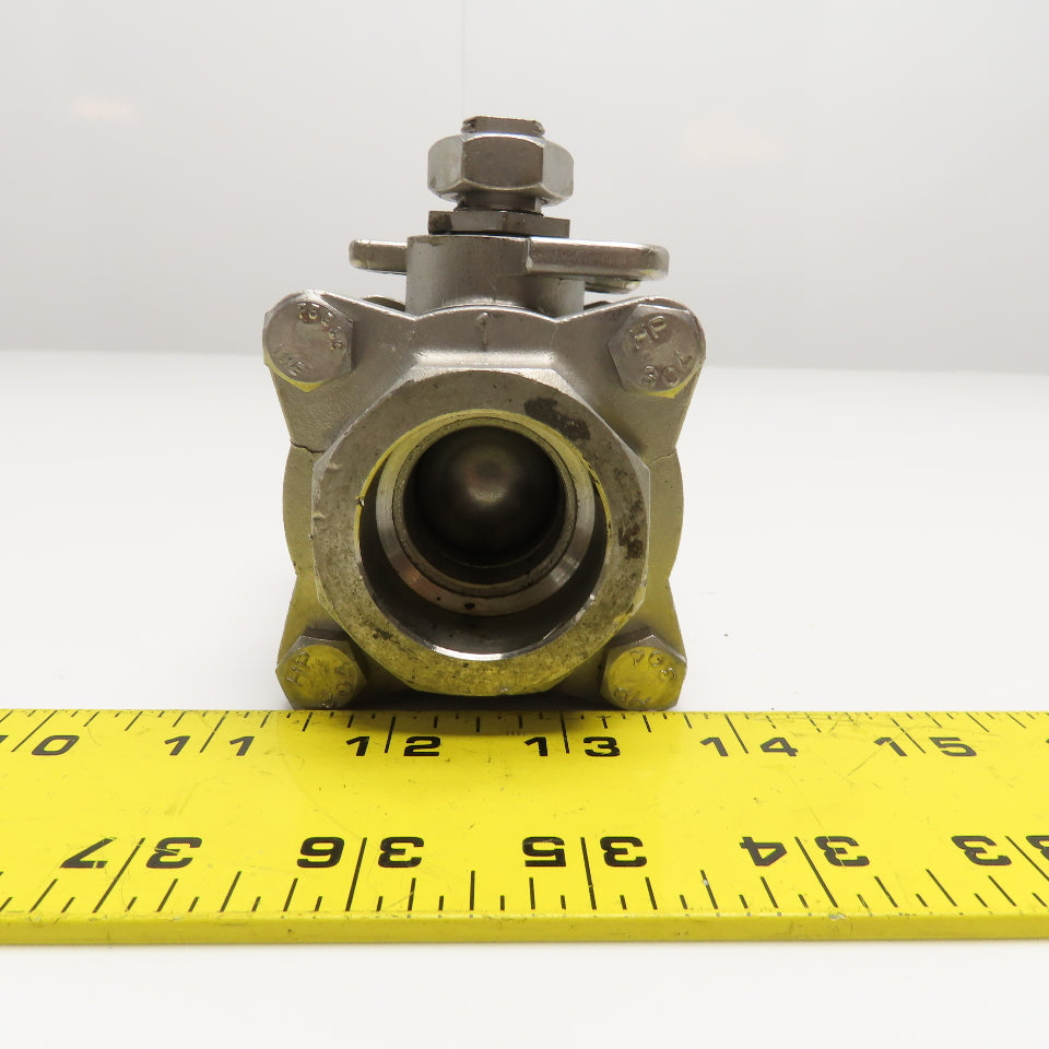 Apollo 1" Socket Weld Stainless Steel Ball Valve Needs Handle 1500 WOG