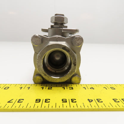 Apollo 1" Socket Weld Stainless Steel Ball Valve Needs Handle 1500 WOG
