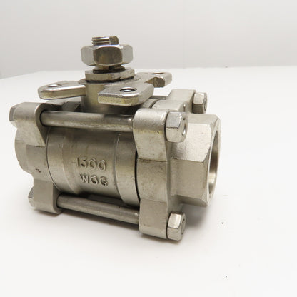 Apollo 1" Socket Weld Stainless Steel Ball Valve Needs Handle 1500 WOG