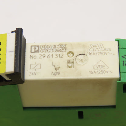 Phoenix Contact PLC-BSP-24UC/21HC 24VAC/DC Relay Socket & 2961312 Relay 250V 16A