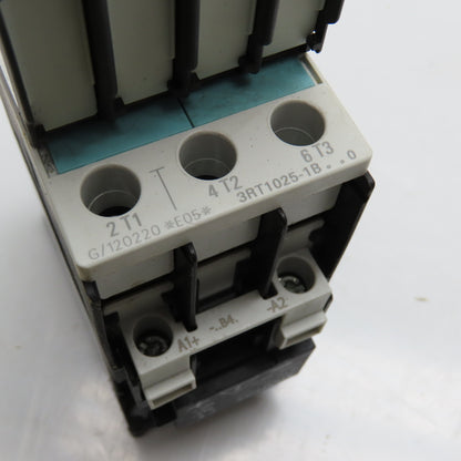 Siemens 3RT1025-1B 3RH1921-1FA22 Contactor 600V 10Hp W/ Aux. 2 N/O N/C 24VDC