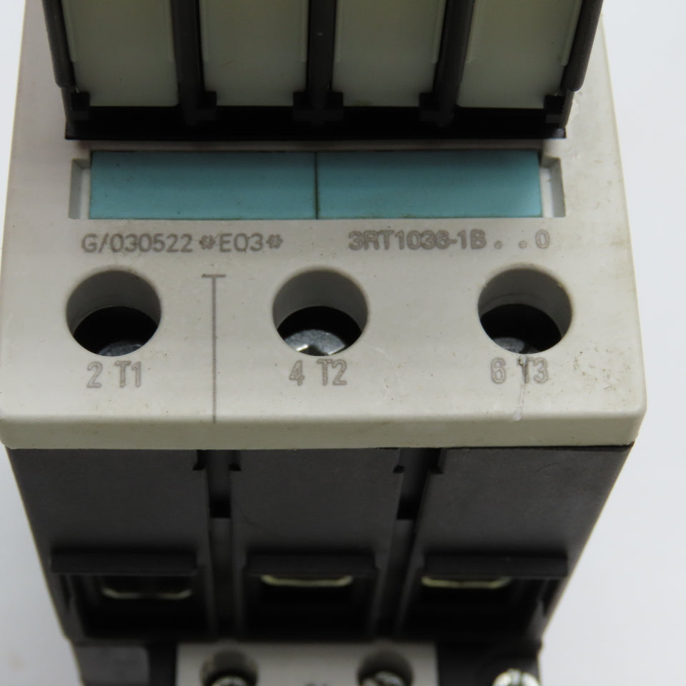 Siemens 3RT1038-1B 3RH1921-1FA22 Contactor 600V 50Hp W/ Aux. 2 N/O N/C 24VDC