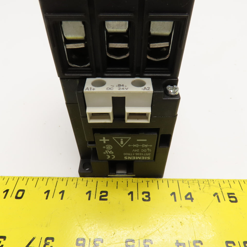 Siemens 3RT1038-1B 3RH1921-1FA22 Contactor 600V 50Hp W/ Aux. 2 N/O N/C 24VDC