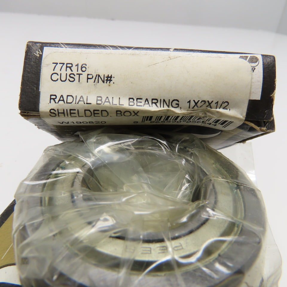 Peer 77R16 1" x 2" x 1/2" Radial Ball Bearing Lot Of 3