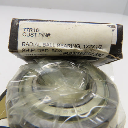 Peer 77R16 1" x 2" x 1/2" Radial Ball Bearing Lot Of 3