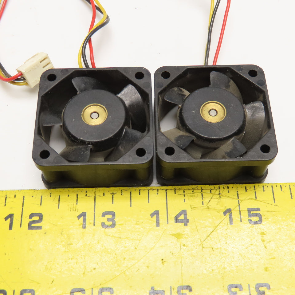 Sanyo Denki 109P0424H6D11 24VDC 40mm Square Miniature Cooling Fan Lot Of 2